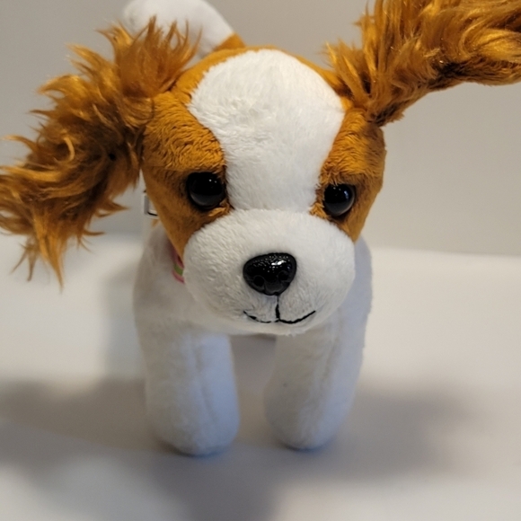 Battat Our Generation Dog Plush Stuffed Animal 7” Brown & White Spaniel - Picture 1 of 8